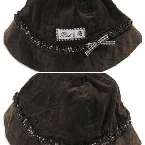 Brown Pooh corduroy hat